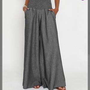 Anthracite Palazzo Pants, size: M, NWT